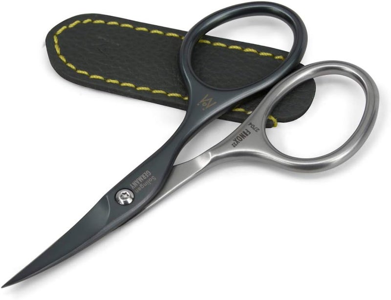 GERmanikure GERMANIKURE Professional Nail Cutter Scissors  SelfSharpening FINOX22 Titanium Coated Stainless Steel Manicure Tools in Leather Case  Ethically Made in Solingen Germany  2704