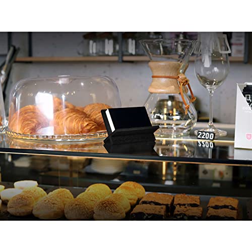 Toros.Store TOROS store Business Card Holder for Desk - Black Wood Small Cards Holders, Professional Desktop Business Card Stand Display, Wooden Name Card Holder, Modern Design Office Business Cards Holder - Image 5