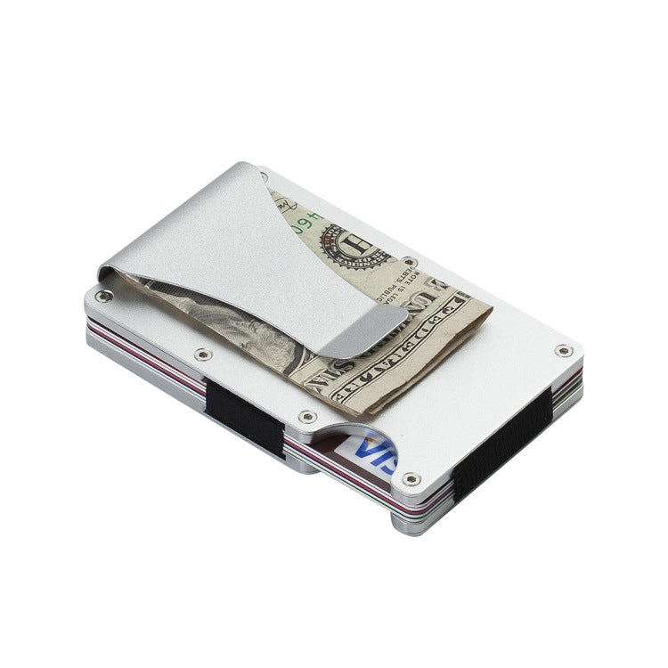 Aluminum Alloy Carbon Fiber RFID Blocking Business Card Holder - Image 3
