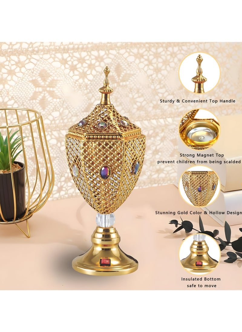 Bakhoor BoSidin - Electric Oud Bakhoor Incense Burner Mabkhara Gold - Image 1