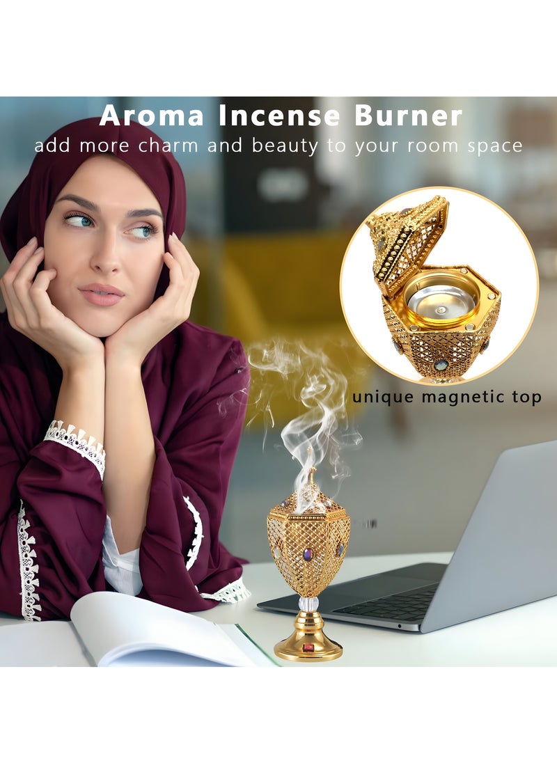 Bakhoor BoSidin - Electric Oud Bakhoor Incense Burner Mabkhara Gold - Image 1