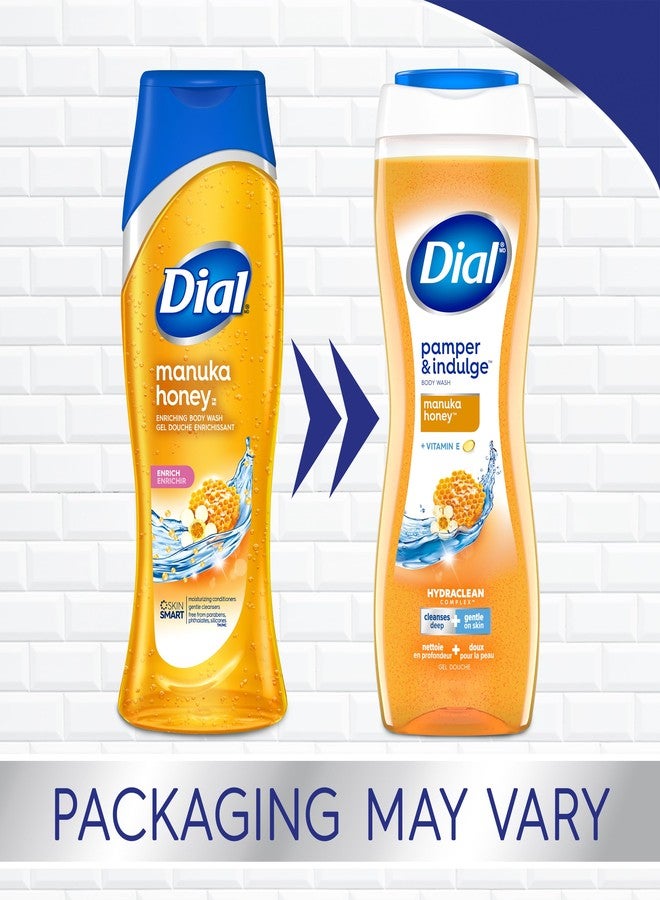 Dial Body Wash, Pamper & Indulge Manuka Honey, 21 fl oz, Pack of 4 - Image 2