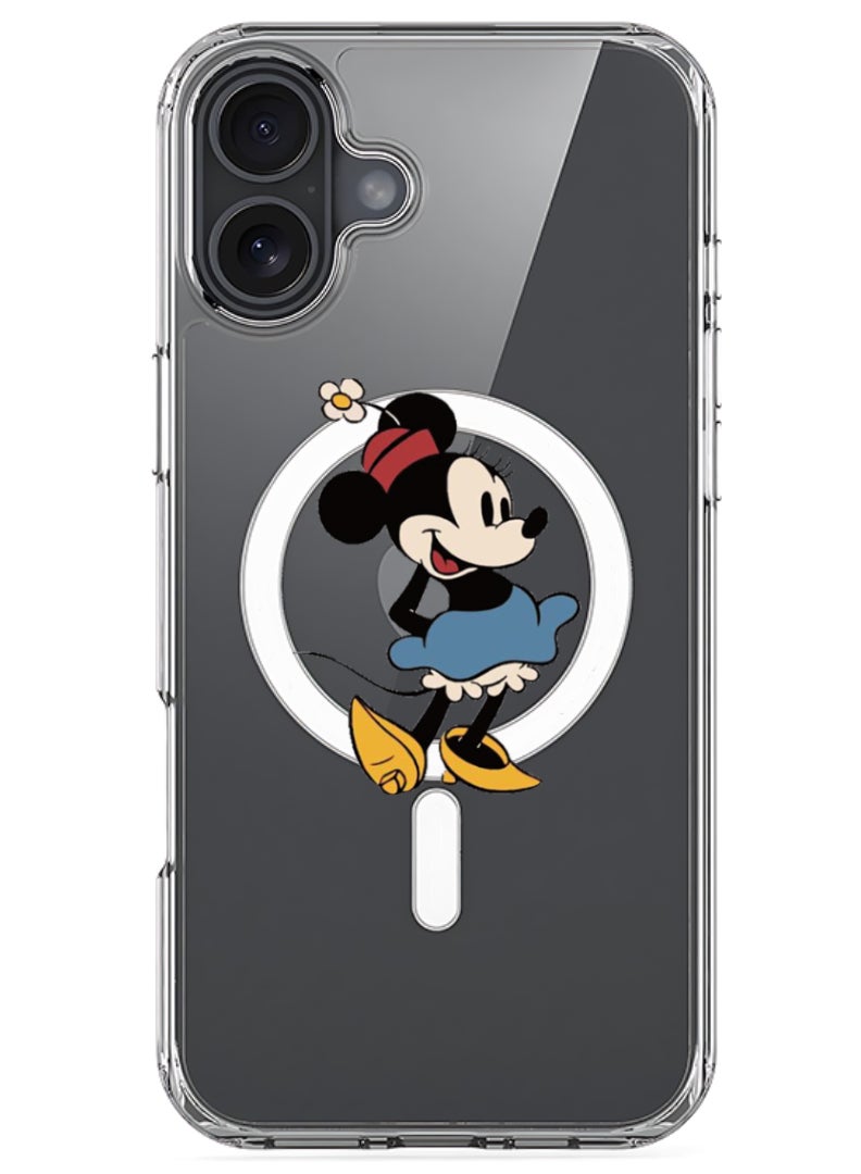 Theodor iPhone 16 Plus Magsafe Magnetic Case for iPhone Compatible with Wireless Charging, Shockproof Phone Bumper Cover - Minnie - Image 1