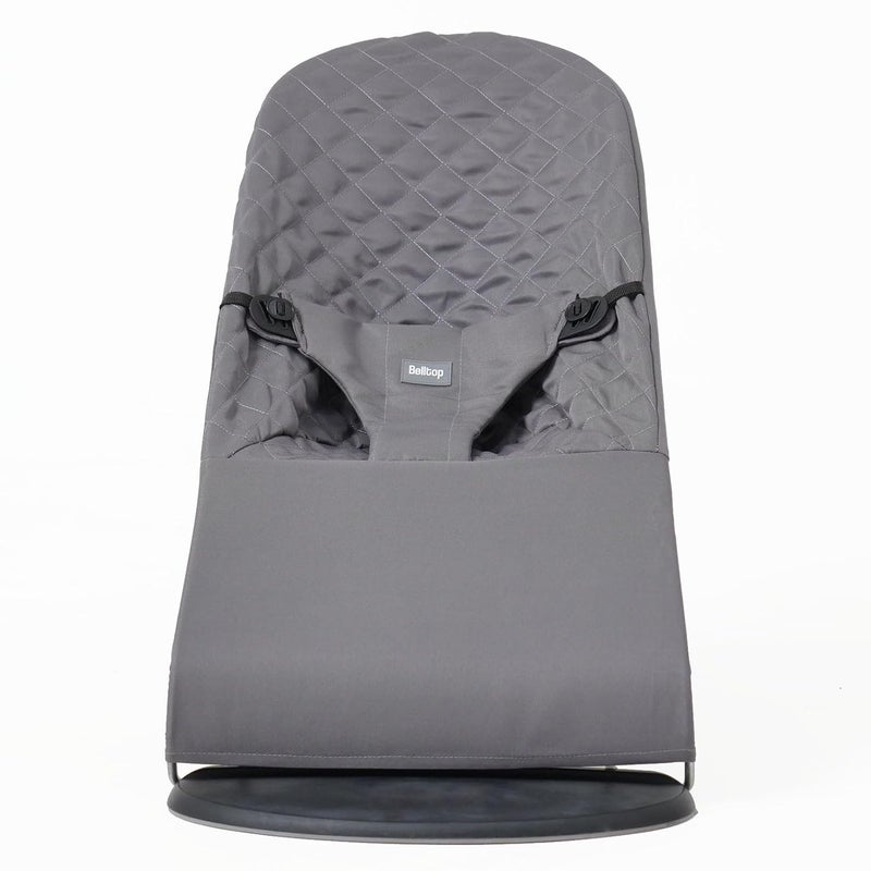 belltop Fabric seat for Bouncer Compatible with BabyBjörn Bouncer: Soft & Bliss. Cover for Baby Bouncer (seat): Hypoallergenic & Breathable. Seat for Baby Swing: Ergonomic (Grey) - Image 1