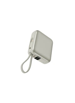 iOsuite Mini size Power Bank 10,000 mAh PD 22.5W Fast Charging with Type C cable and Lightning cable and 1*USB C Port - Silver - T179LFSIL  - Image 3