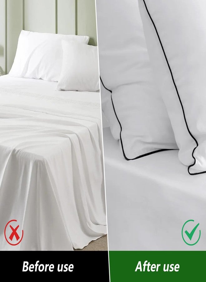 XLIUAX 24 Pack Upholstery Pins, Flax Covered Bed Skirt Pins Mini Button Twist Pin Fabric Holders for Securing Bed Skirts Sofa Covers Armchair Caddies Armrest Covers, Black - Image 2