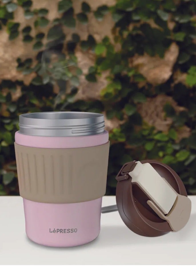 LePRESSO Tumbler Mug Dual Sip with Capacity 350ml & Leak Proof Lid / Thermal Insulation / Comfortable Grip - Image 2