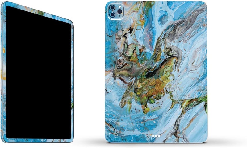 مايتي سكينز غلاف فينيلي قوي من MightySkins متوافق مع Apple iPad Pro 11" M2 الجيل الرابع (2022) - تصميم Island Swirl | واقي، متين، وفريد من نوعه | سهل التطبيق | مصنوع في الولايات المتحدة الأمريكية - Image 1