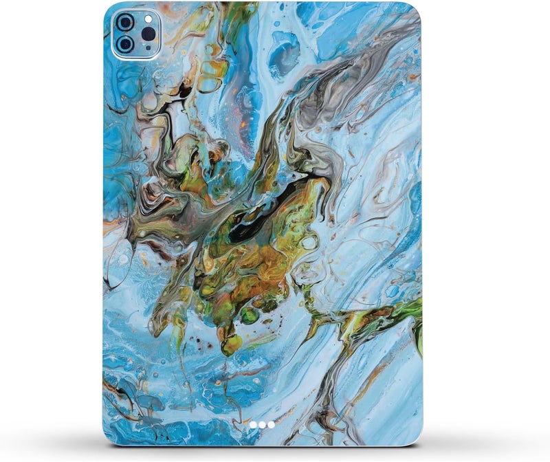 مايتي سكينز غلاف فينيلي قوي من MightySkins متوافق مع Apple iPad Pro 11" M2 الجيل الرابع (2022) - تصميم Island Swirl | واقي، متين، وفريد من نوعه | سهل التطبيق | مصنوع في الولايات المتحدة الأمريكية - Image 2