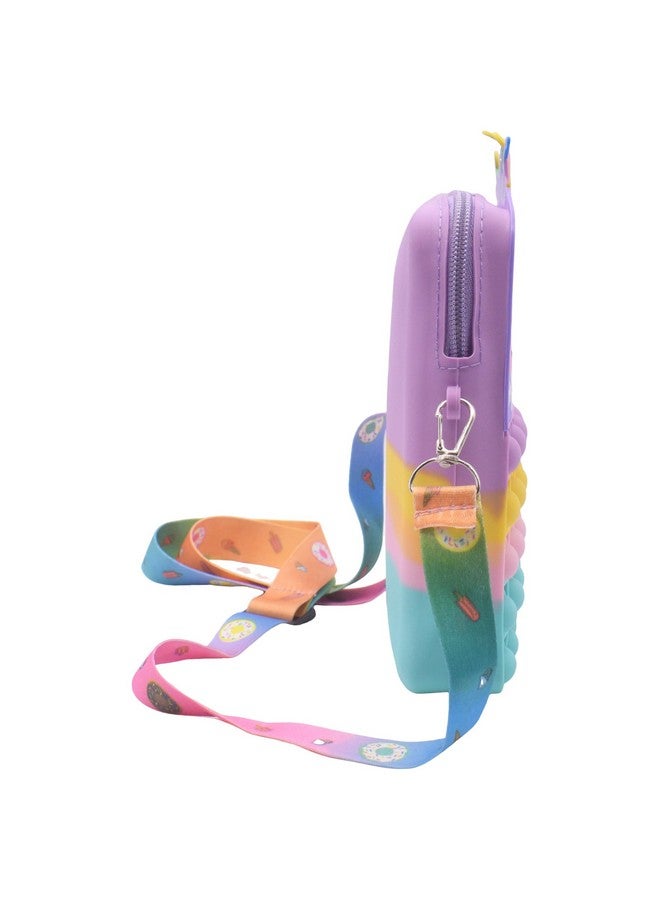 Kiditos Kiditos Pop It Bag Unicorn Bag Sling Bag Toy for Girls Kids, Pop It Bag for Girls, Pop It Fidget Toy Shoulder Bag Stress Relief Toy, Multi  - Image 3