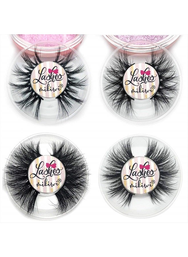Mikiwi 3D Mink Lashes, Mink Eyelashes, Real Mink Lashes, Dramatic Eyelashes, Mink Lashes Strip, 5D Mink Lashes, Wholesale Mink lashes, Pack-4 - Image 4