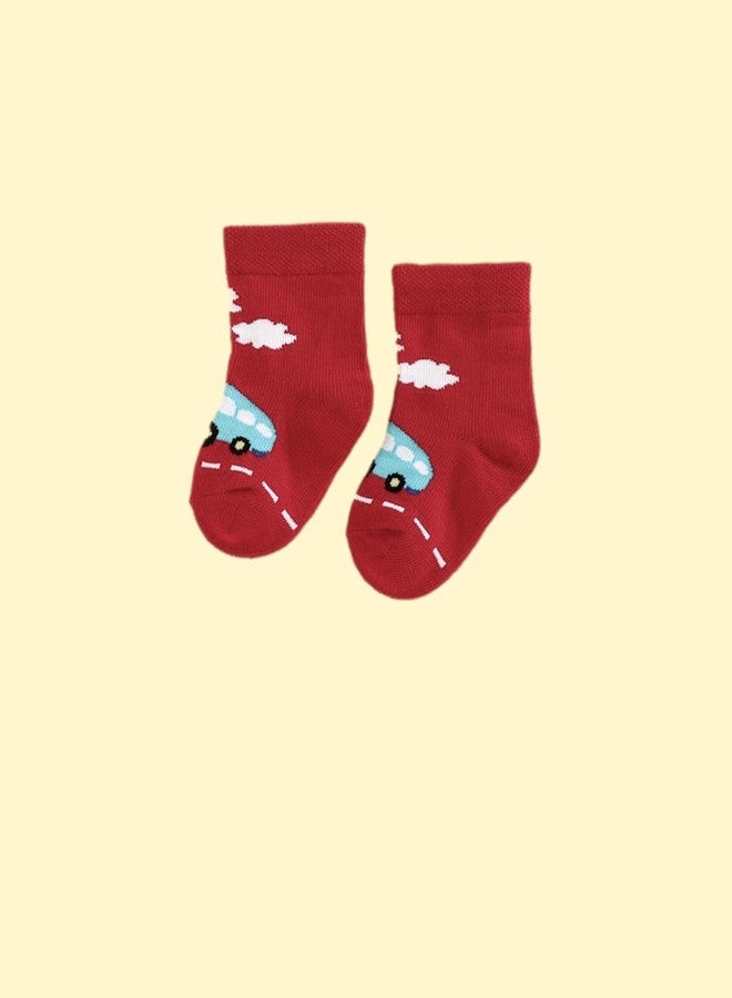 Freshfoot Cute and Colorful New Born Baby Socks For 0-12 Months- Multicolored (Theme1- (8 Pairs), 0-6 Months) - Image 4