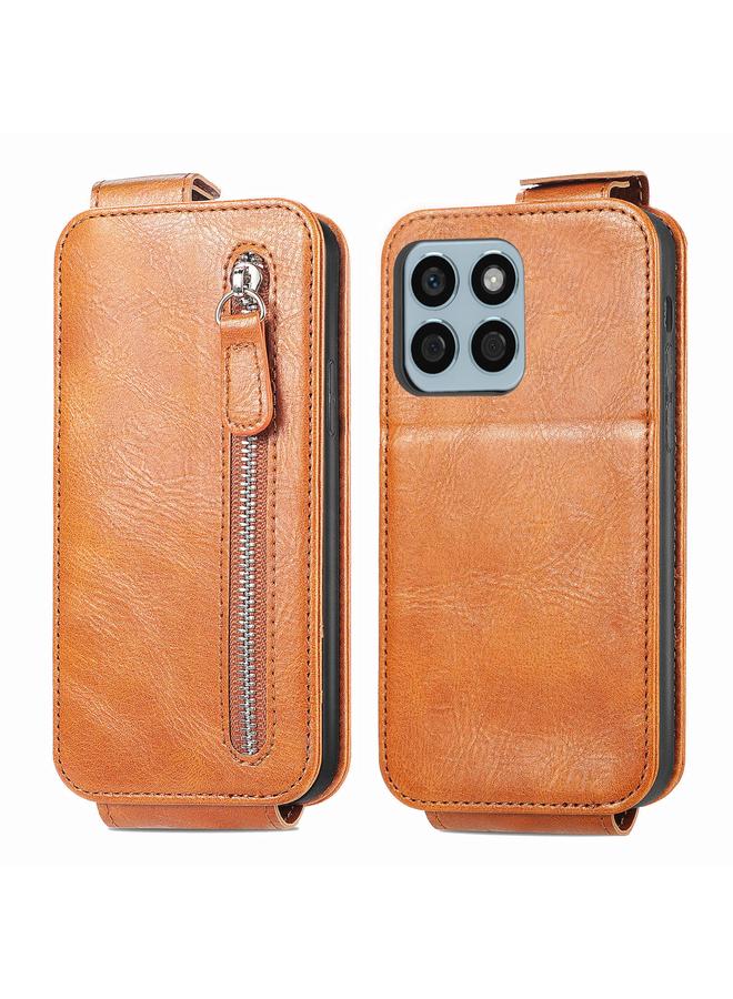 اس-توب جراب هاتف Honor X8b بسحاب ومحفظة جلدية قابلة للطي عموديًا - Image 1