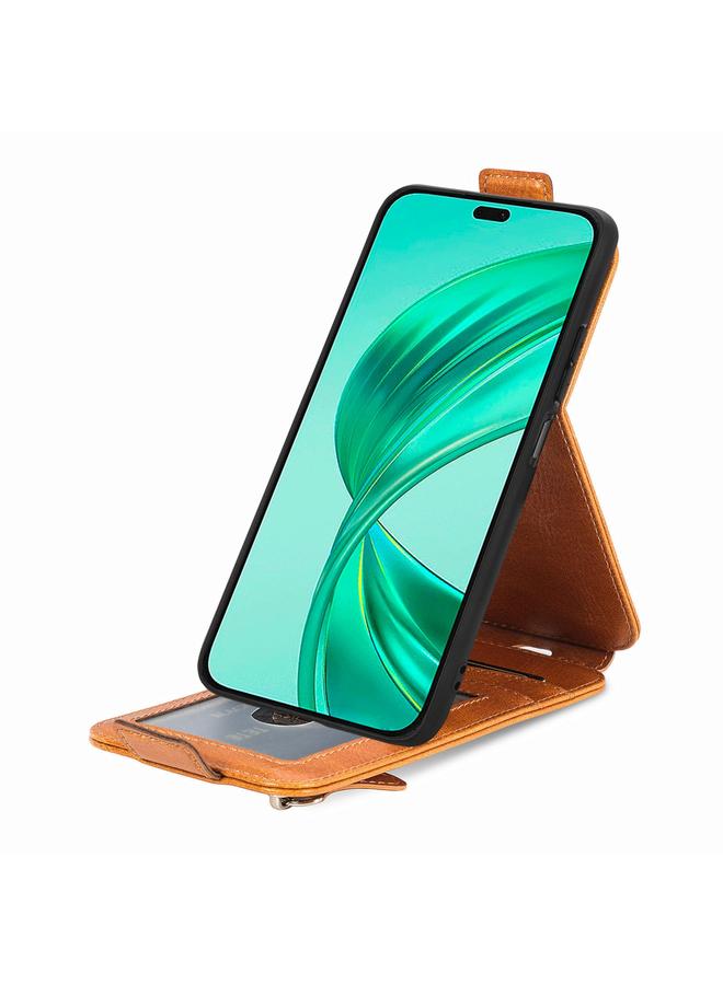 اس-توب جراب هاتف Honor X8b بسحاب ومحفظة جلدية قابلة للطي عموديًا - Image 4