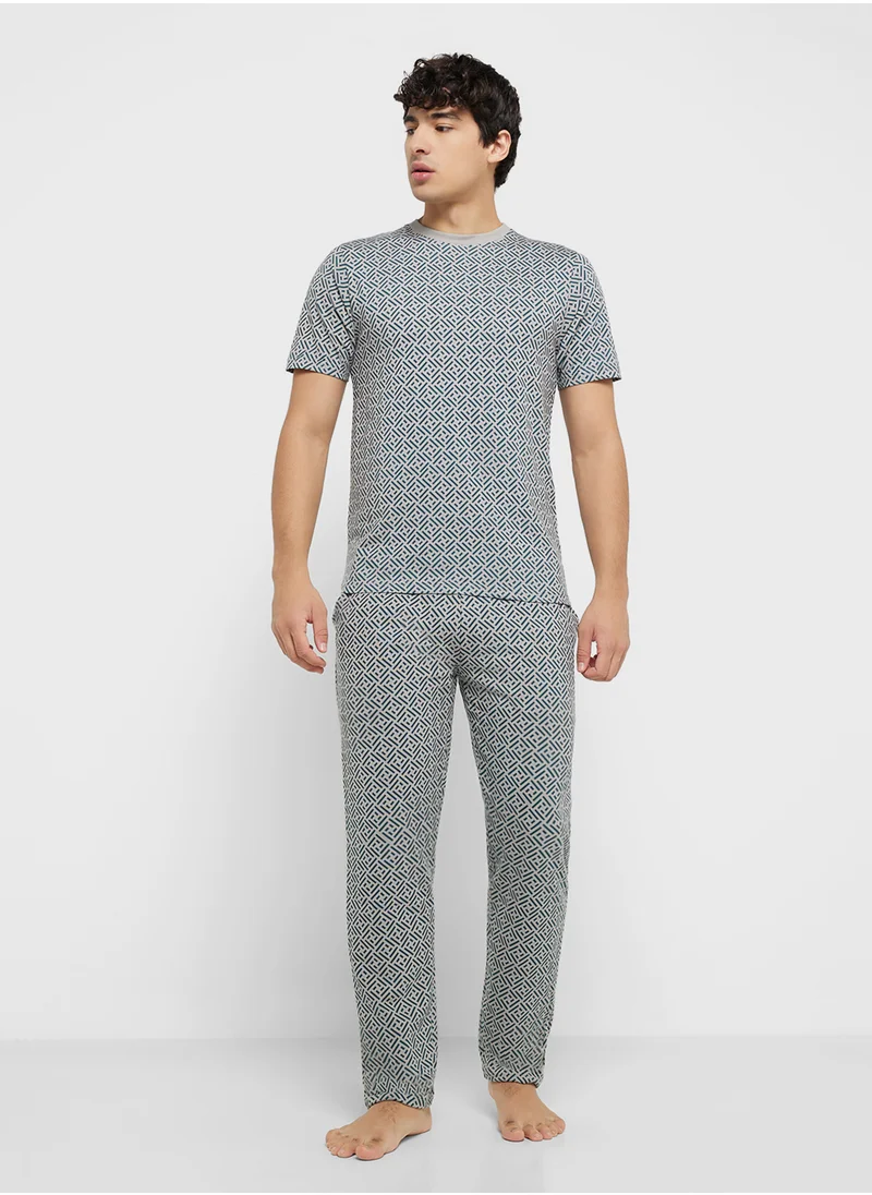 Seventy Five All Over Print T-Shirt & Joggers