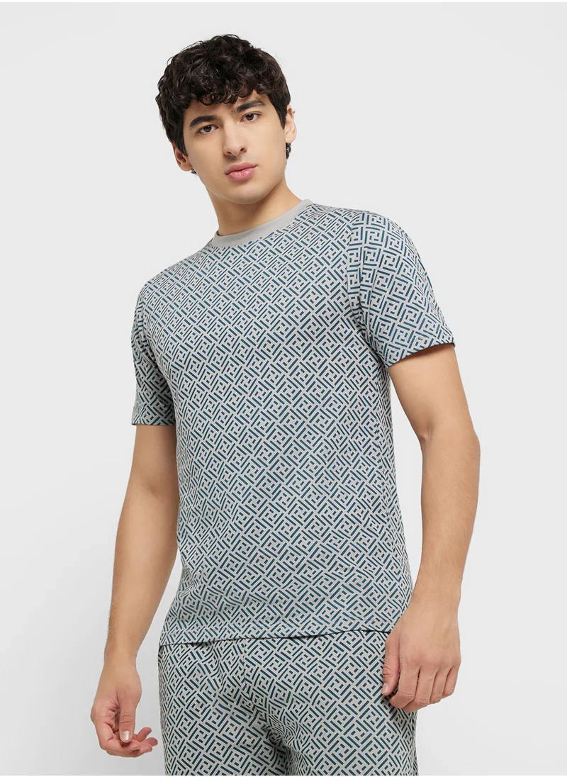 Seventy Five All Over Print T-Shirt & Joggers
