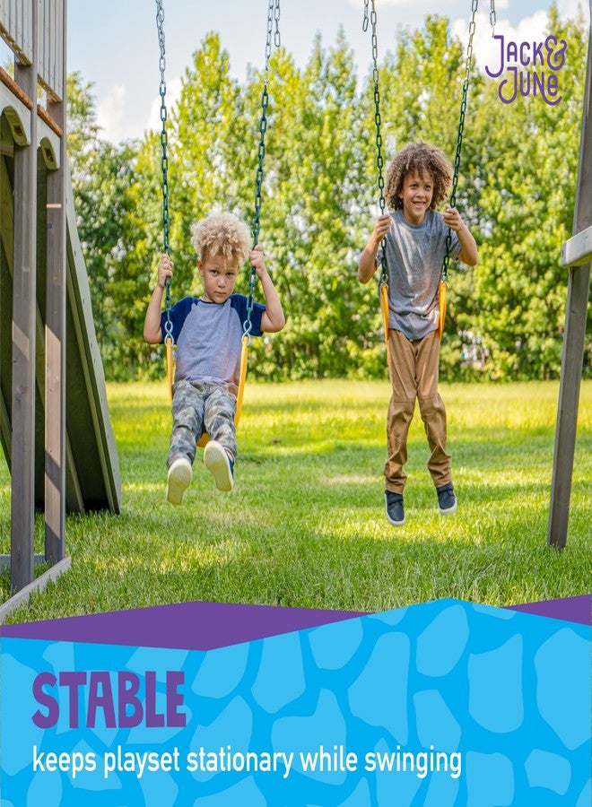 Jack and June Jack & June Playset Anchor Kit - Essential Swing Set Hardware for Securing Your Playset to The Ground - Perfect for Keeping Your Kids Safe and Secure During Outdoor Playtime! - Image 5