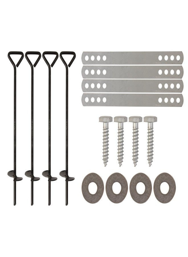 Jack and June Jack & June Playset Anchor Kit - Essential Swing Set Hardware for Securing Your Playset to The Ground - Perfect for Keeping Your Kids Safe and Secure During Outdoor Playtime! - Image 1
