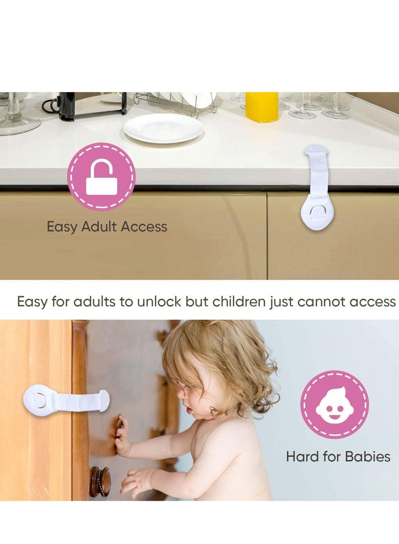 Plan A Child Safety Lock, Multi-Use Child Safety Lock, Suitable for Cabinets, Drawers, Refrigerators, Windows, Strong Adhesive for Easy Installation, No Drilling, Child Safety Lock (20cm, 2) - Image 4