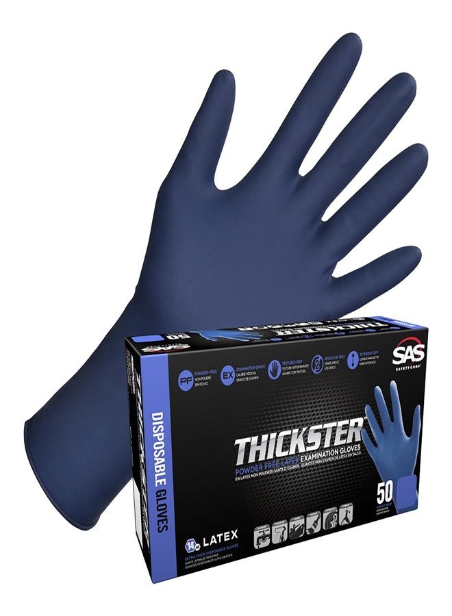 SAS 6603 (1 box) Thickster Textured Safety Latex Gloves, Large - Image 1