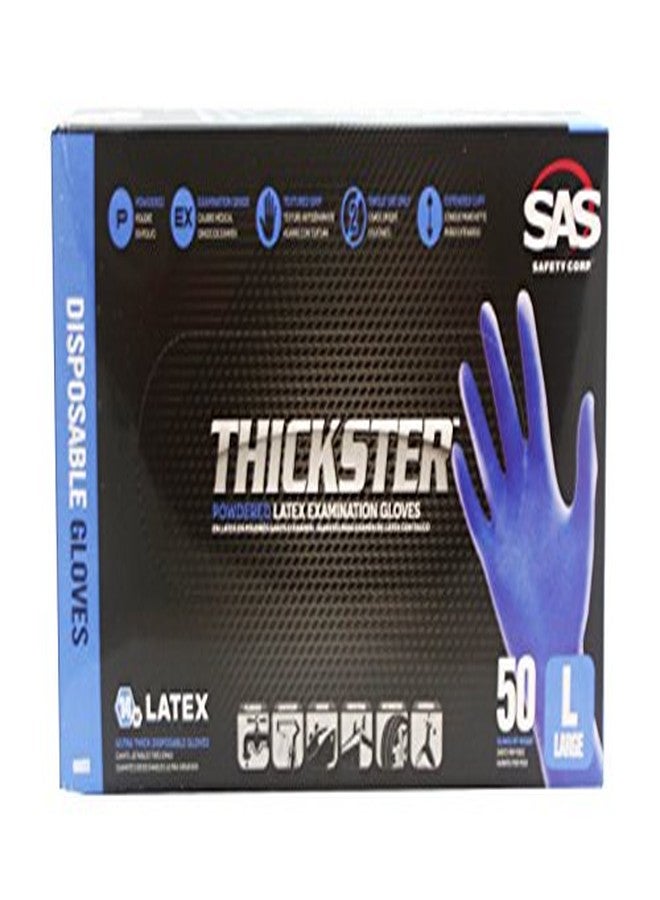 SAS 6603 (1 box) Thickster Textured Safety Latex Gloves, Large - Image 2