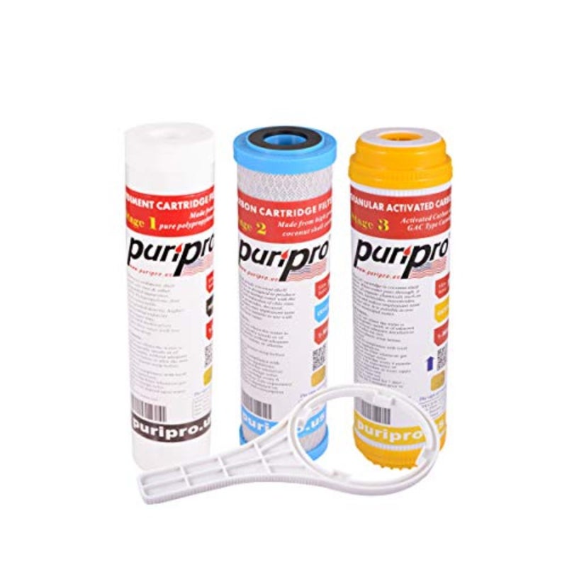 Reverse Osmosis Filter, 3-Stage 1-Micron, Taste and Odor Removal, Fits Standard Filter Housing, 1 Pack - Image 1