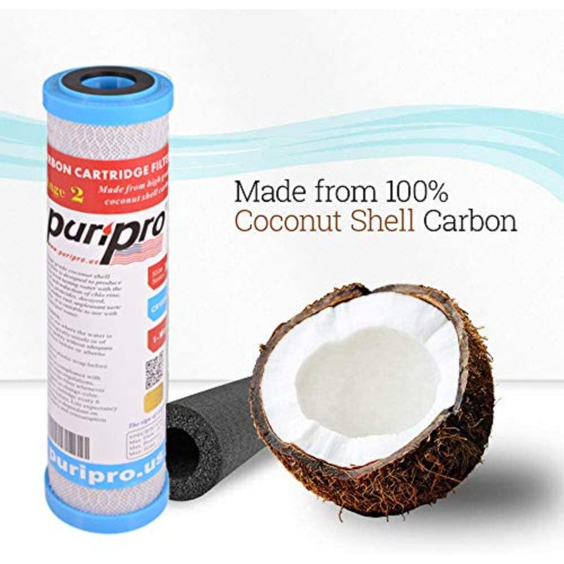 Reverse Osmosis Filter, 3-Stage 1-Micron, Taste and Odor Removal, Fits Standard Filter Housing, 1 Pack - Image 4