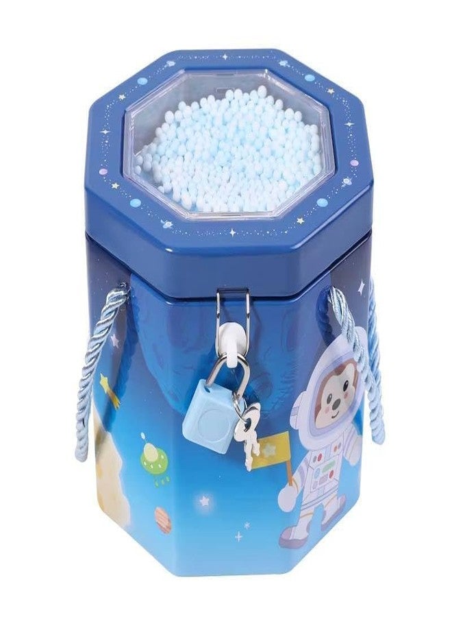 CHIRANSI Cute Cartoon Creative Portable Piggy Bank | Money Saving Box with Combination Lock | Mini Coin Bank Gifts for Boys and Girls, Best Return Gifts for Kids (Pack of 1) (Hexagon - Blue) - Image 1