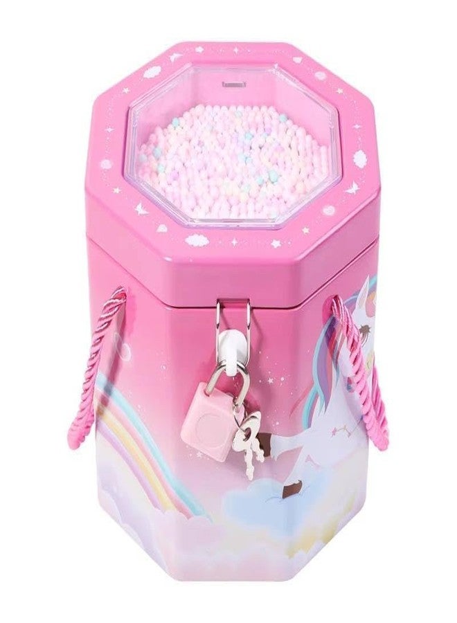 CHIRANSI Cute Cartoon Creative Portable Piggy Bank | Money Saving Box with Combination Lock | Mini Coin Bank Gifts for Boys and Girls, Best Return Gifts for Kids (Pack of 1) (Hexagon - Blue) - Image 4