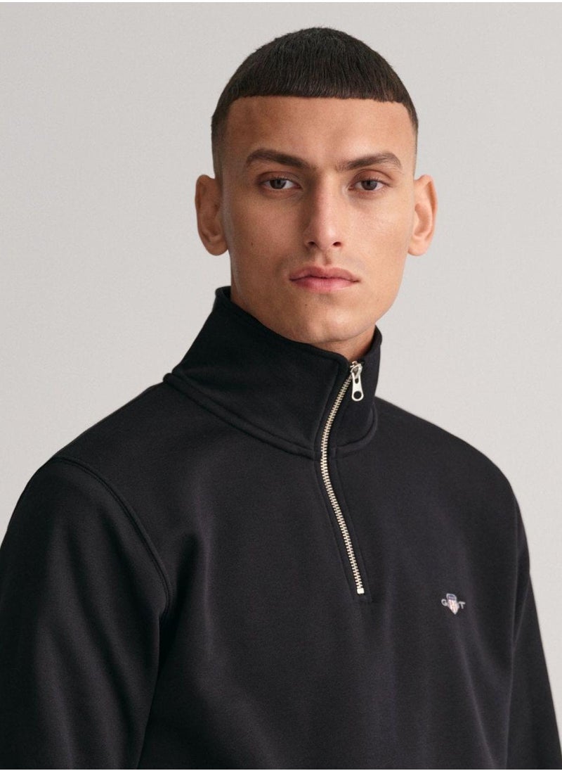 GANT - Gant Shield Half-Zip Sweatshirt - Image 1