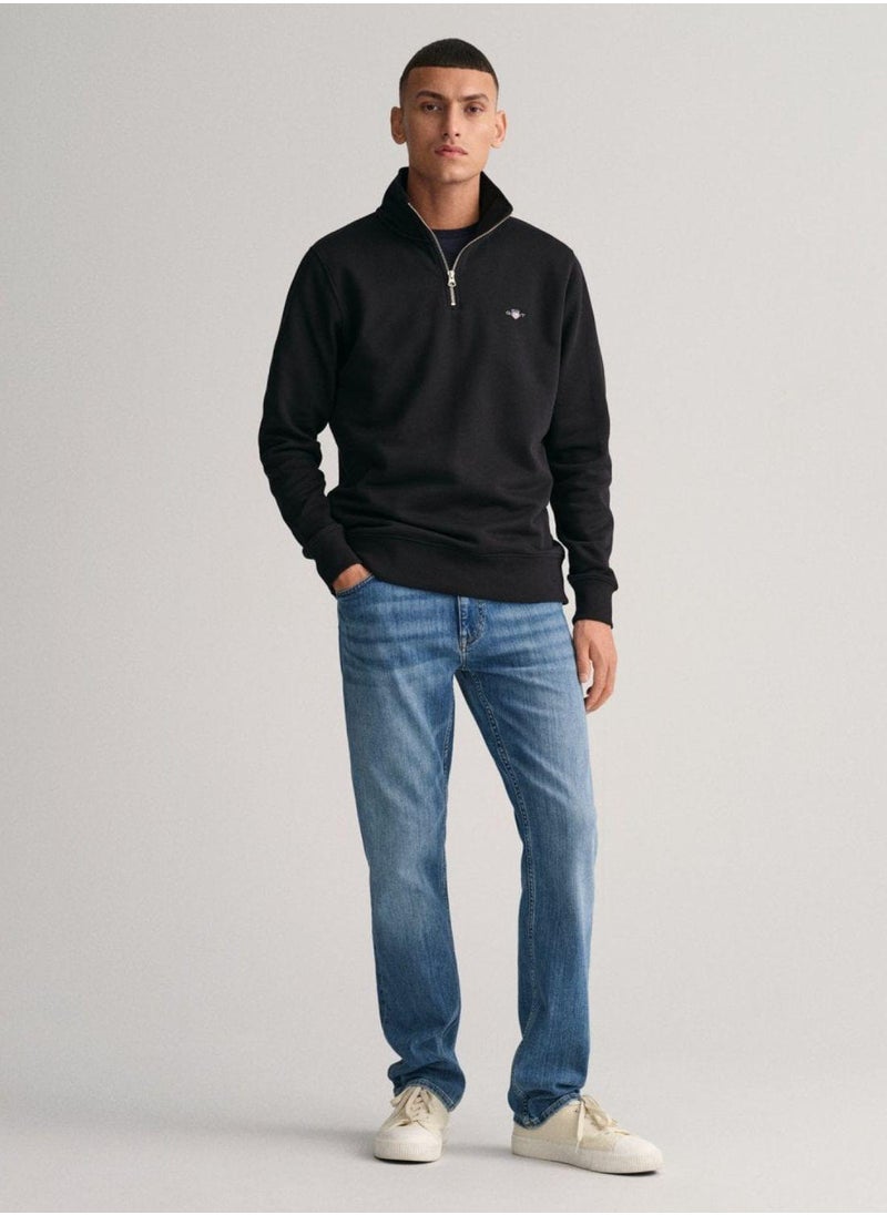 GANT - Gant Shield Half-Zip Sweatshirt - Image 1