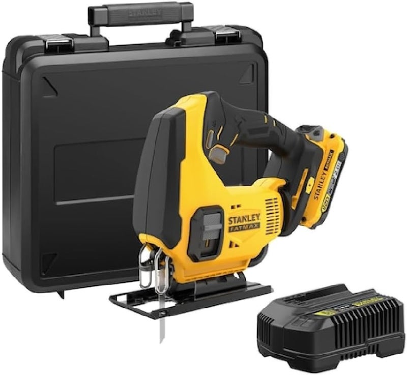 Stanley 18V 0-2500Spm Fatmax V20 Cordless Jigsaw Yellow And Black Sfmcs600D1K-Gb - Image 1