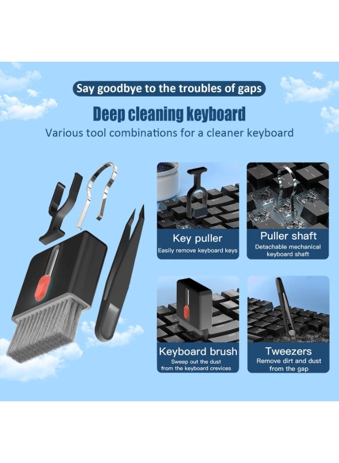 Necomi 32-in-1 Electronic Cleaner Kit, Portable Multifunctional Cleaning Tool, Cleaning kit with Charging Port Cleaner, Stylus Pen, SIM Tool, Keyboard Brush, Speaker Brush, Electronic Cleaning kit for iPhone, AirPods, iPad, Keyboard, MacBook, Earbud, Camera Lens - Image 5