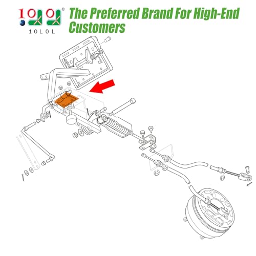 10L0L Hill Brake Catch Bracket Plate for EZGO TXT & Medalist 1994-up Golf Cart, OEM# 70080-G02 70080G02 - Image 2