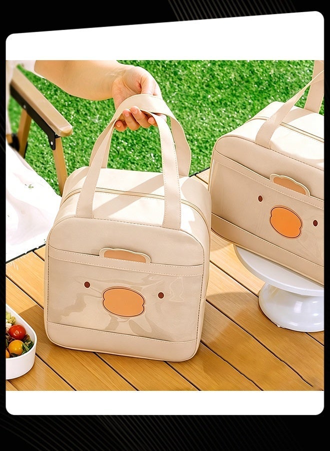 Joychic 3-Piece Oxford Multifunction Food Insulation Bag Warm and Fresh Keeping Reusable Lunch Bag for School Office Outdoor Picnic - Image 2