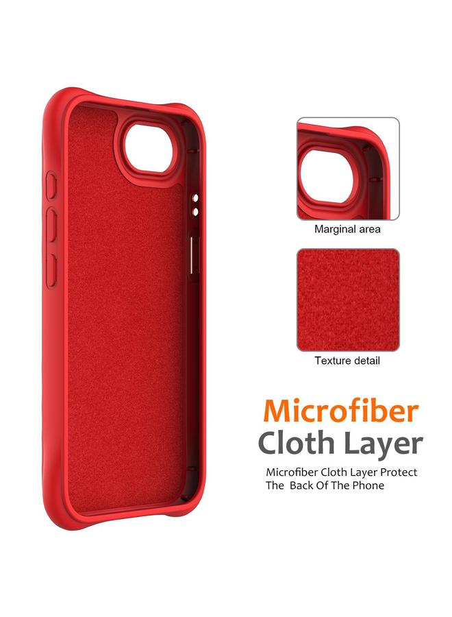 اس-توب جراب لهاتف iPhone 16e بنسيج مموج من السيليكون السائل المغناطيسي MagSafe - Image 5