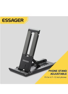 ESSAGER Essager Portable Desktop Holder Foldable Mini Moblie Phone Stand For iPhone 13 Pro Max iPad  Desk Bracket Portable Stand  - Image 3