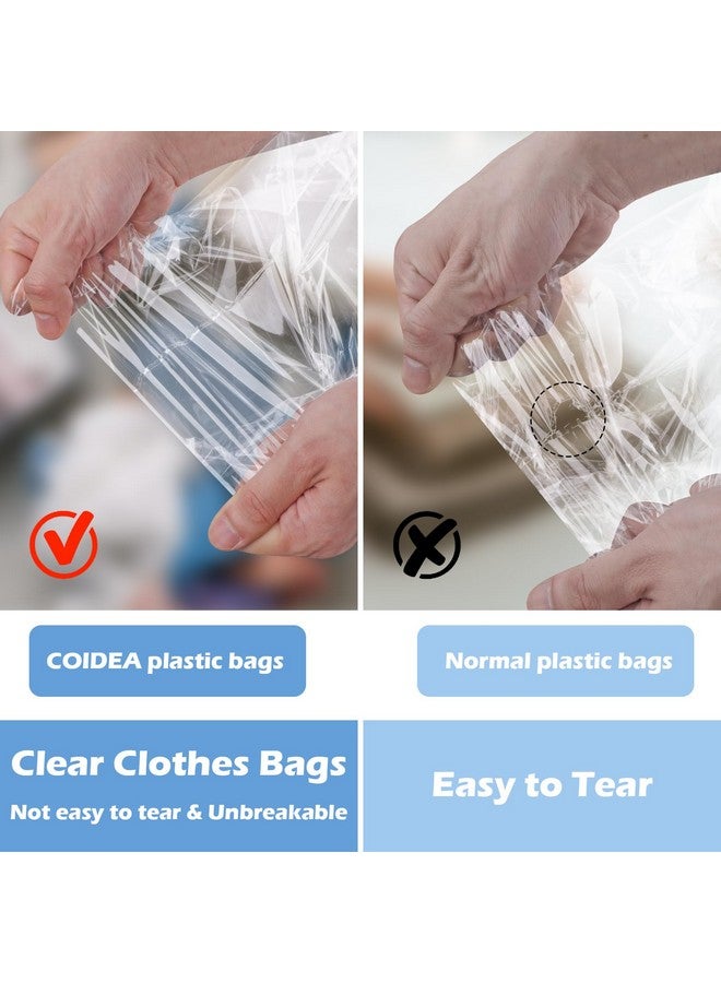 Coidea Cellophane Bags, 70 Pcs Resealable Clear Poly Bags for Clothes, Shirt Bag, Decorative Wrappers, Party Favors & Artwork(12x16) - Image 4