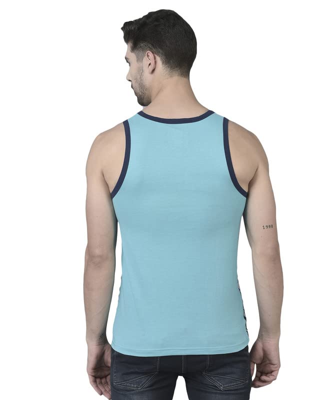 Dollar Mens Assorted Cotton Printed Vest Tank top Assorted (Any Colours) (Pack of 1) - Image 2