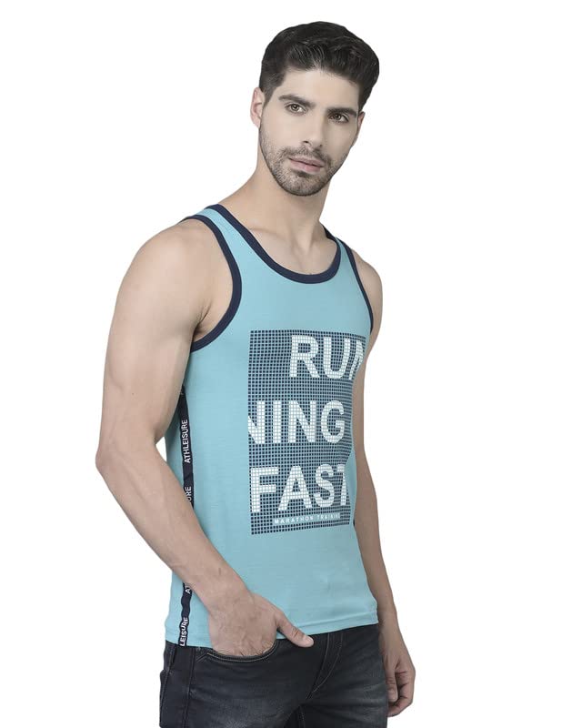 Dollar Mens Assorted Cotton Printed Vest Tank top Assorted (Any Colours) (Pack of 1) - Image 4