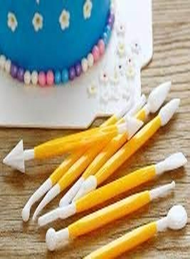 NETXE Package of 8 with 16 Different Shapes Exclusive Modeling Set for Fondant Gum Paste Sugar Craft and Cake Decoration Clay Modelling Tools Set (Multi Colour) - Image 2