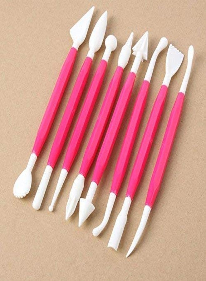 NETXE Package of 8 with 16 Different Shapes Exclusive Modeling Set for Fondant Gum Paste Sugar Craft and Cake Decoration Clay Modelling Tools Set (Multi Colour) - Image 5