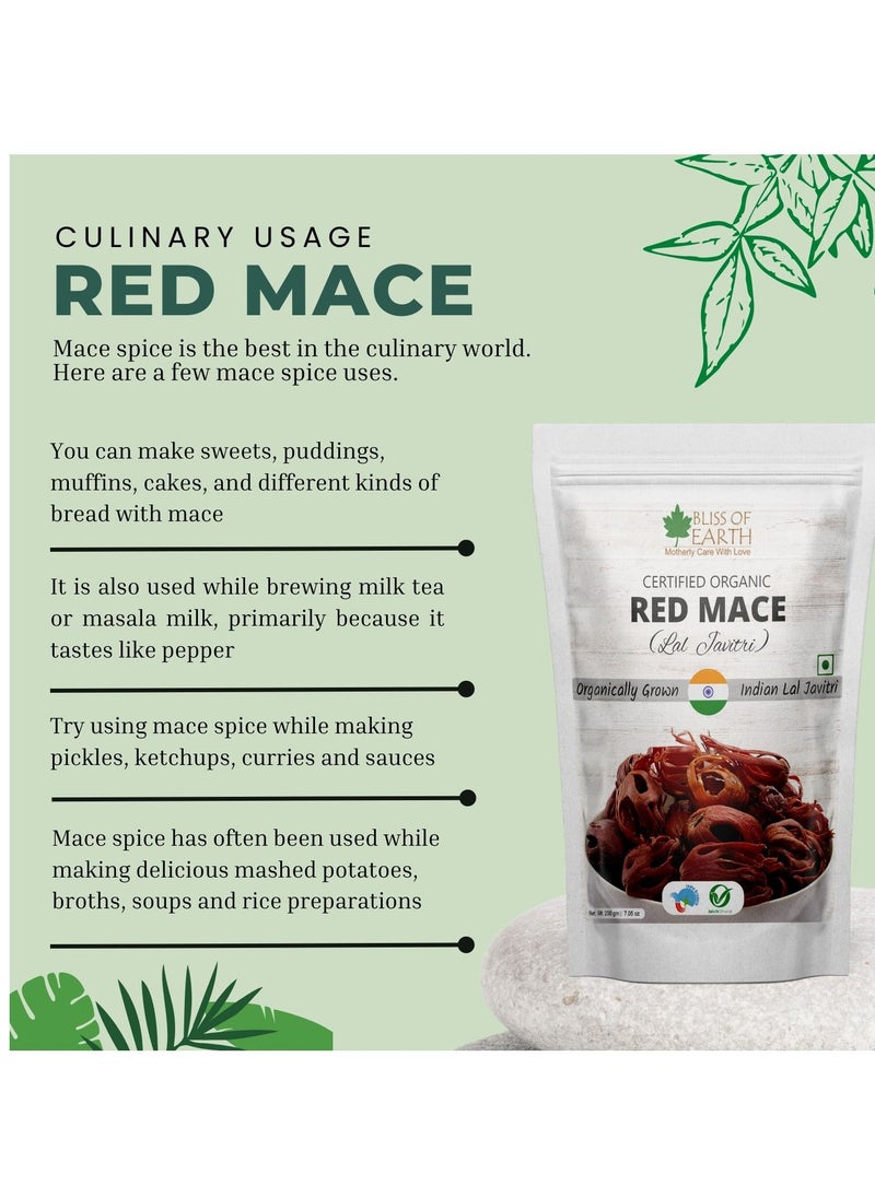BLISS OF EARTH Javitri Red Mace Premium Organic Grown Whole Spice Enhance Flavor your Culinary Delight 100gm  - Image 4