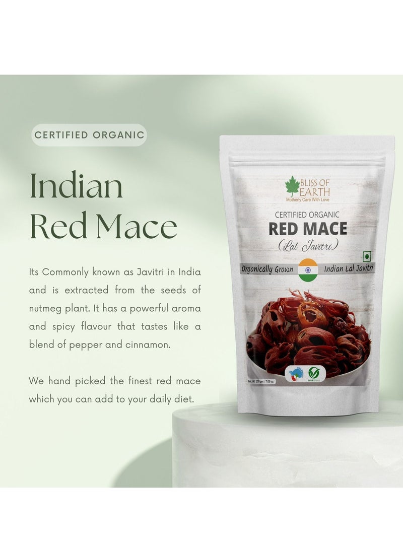 BLISS OF EARTH Javitri Red Mace Premium Organic Grown Whole Spice Enhance Flavor your Culinary Delight 100gm  - Image 3