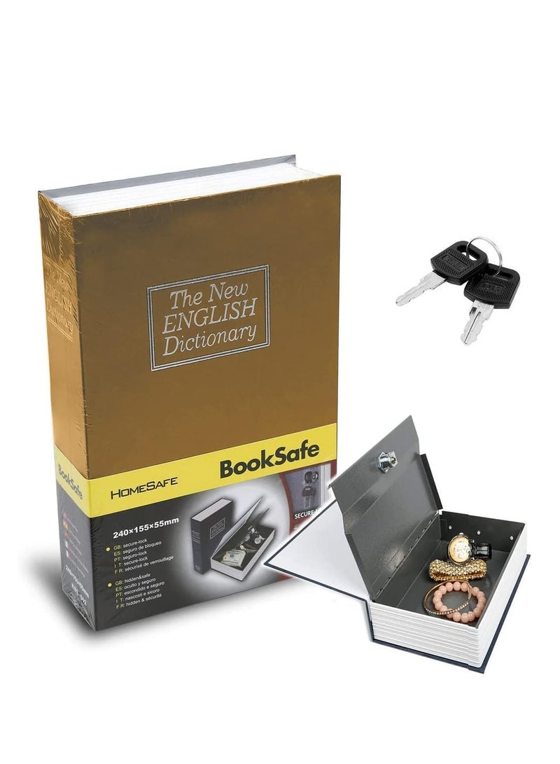 A Small Metal Safe In The Form Of A Real Book To Save Money  - Image 1