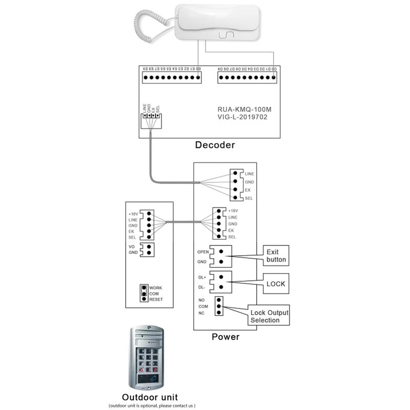 هاتف حائط أبيض بسلك، هاتف أرضي تناظري مع خاصية كتم الصوت، وإيقاف مؤقت، وإعادة الاتصال للمكتب، الفندق، البنك - Image 3
