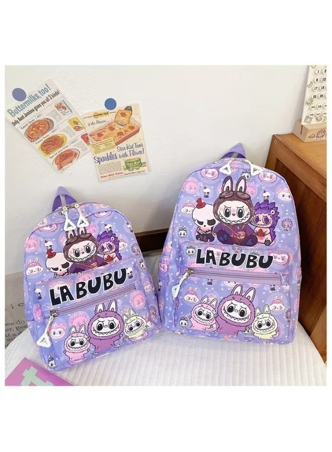 لابوبو حقيبة ظهر Labubu للطلاب، حقيبة ظهر لطيفة ذات سعة كبيرة، حقيبة تسوق وسفر، حقيبة كتف، هدايا للأطفال - Image 2