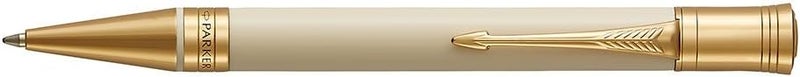Parker Duofold Classic Ivory & Black Ballpoint Pen, Medium Tip - Image 2