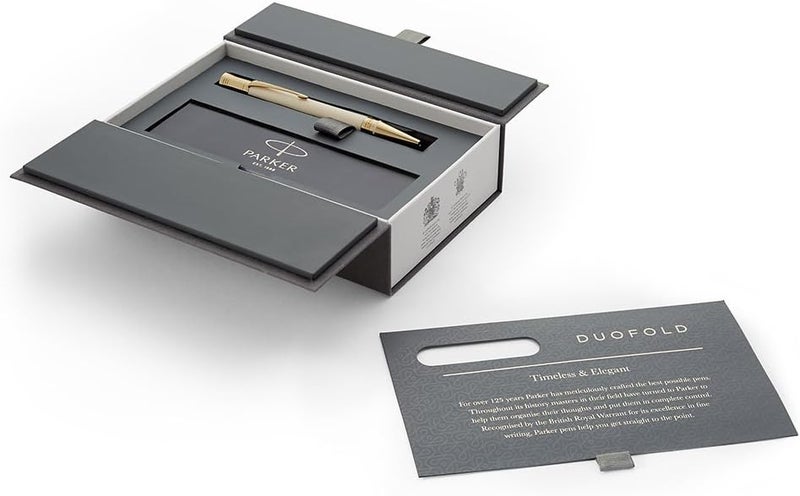 Parker Duofold Classic Ivory & Black Ballpoint Pen, Medium Tip - Image 4