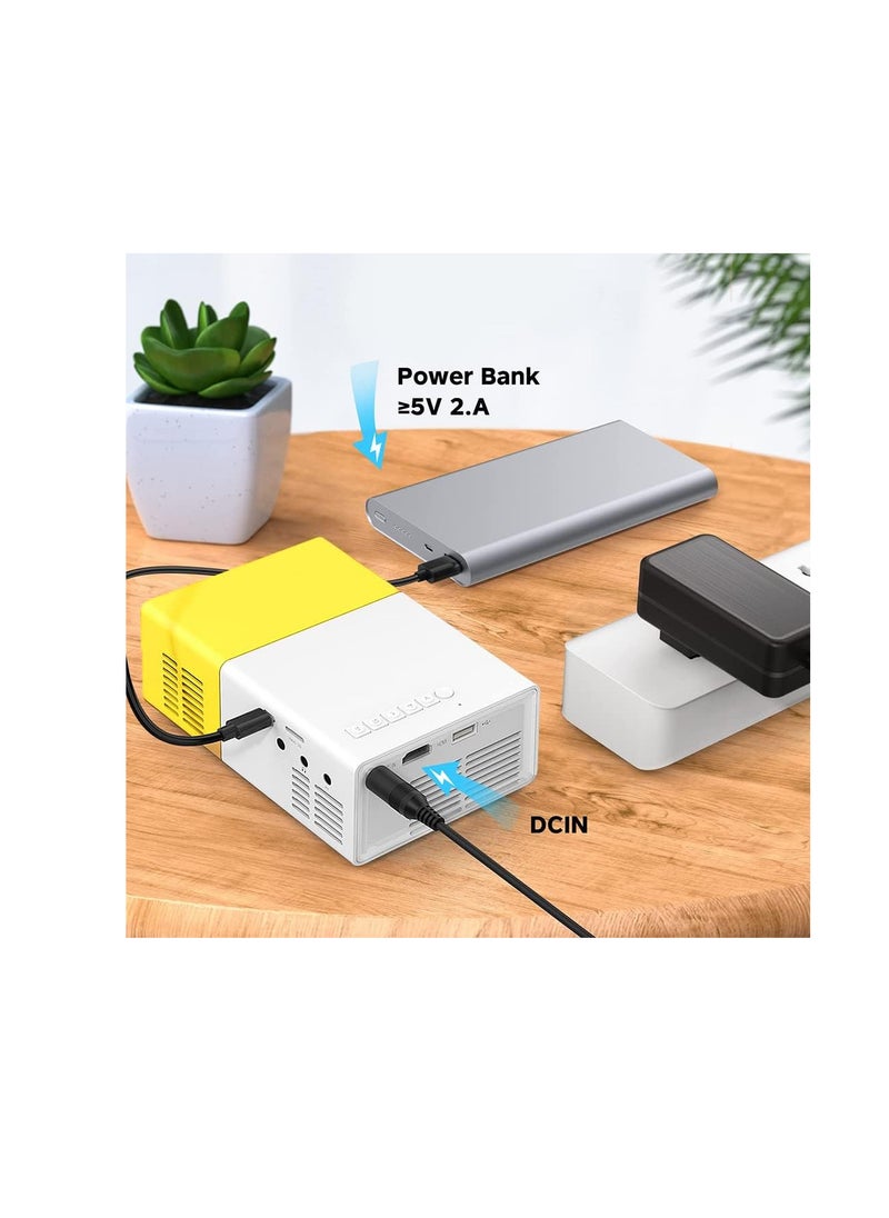 Generic - Mini Projector, LED Portable Projector, Smart Home Projector, 1080P Supported Outdoor Projector, Movie Projector Compatible with HDMI, USB, TF Card, AV and Remote Contro - Image 1
